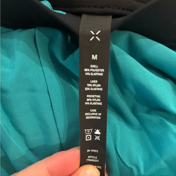 Men's Turquoise Athletic Shorts - Picture 4 of 11